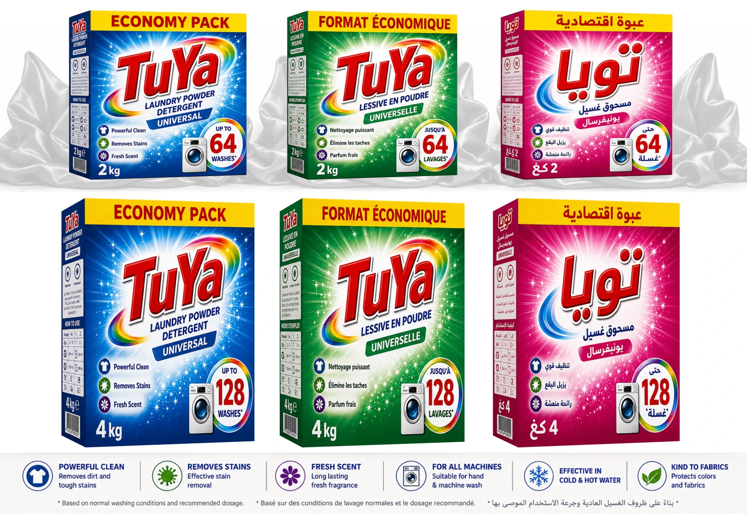 TuYa Economy Waschpulver — 2 kg und 4 kg